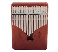 Naroote 21-key Thumb Piano, Sculpted Design Comfortable Tuning Hammer Wooden Kalimba Stable Construction for Everyday Playing and Entertainment (Gradient Coffee)