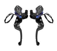 Naroote 22mm CNC Roller Adjustment Hydraulic Brake Pump Orange for Motorcycle Brake Clutch (Black)