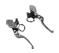 Naroote 22mm CNC Roller Adjustment Hydraulic Brake Pump Orange for Motorcycle Brake Clutch (Ti Color)