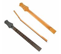 Naroote 24 Fret Matte Maple Guitar Neck-Rosewood Fretboard Replacement for LP Guitarists Unfinished Handcrafted for DIY Enthusiasts (A)