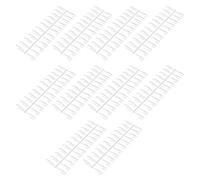 Naroote 240pcs Transparent Nail Polish Sticks Smooth Manicure Display Tips for Nail Art Salon (Long trapezoid 240 pieces)