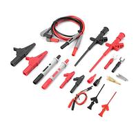Naroote 24Pcs P1300E Multifunction Multimeter Probe Test Lead Kits, Durable Universal Test Clamp/Holder Kit for Digital Multimeter, Lead Set for Electricians, Technicians
