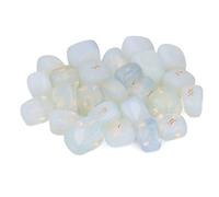 Naroote 25Pcs Engraved Elder Alphabet Crystal Rune Stones for Divination Meditation, Peaceful Mind Lettering Stones for PCoket (Opal)