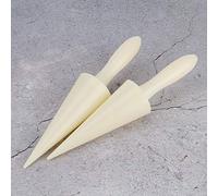 Naroote 2Pcs Ice Cream Cone Mold Durable Non-Stick Baking Tool for Ice Cream DIY Kitchen Accessory White 23.5cm