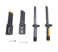 Naroote 2PCS Light up Sword, 16in Lightweight Plastic LED Saber Toy with Colorful LED Effects & Dynamic Sound Effect Modes, Realistic Interactive Toys for Display, Party, Cosplay