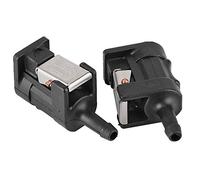 Naroote 2Pcs Marine Fuel Line Connector, Aluminum ABS Anti Rust Quick Connect, Integrated Seal Connector, Ideal for Outboard 8mm Fuel Line, 6E5 24305 06 00