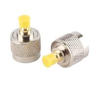 Naroote 2pcs Type N Male to SMA Female RF Connector, Coaxial Adapter Test Converter, Gold Plated Copper Connector with RF Connection 0 6Ghz Frequency Compatibility