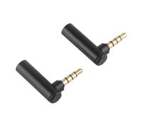 Naroote 3.5mm Male to Female Adapter Durable Aluminum Alloy Right Angle Jack for Mobile Phones, Tablets, Laptops, Cameras for Car Radio Systems