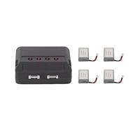 Naroote 3.7V 2000mAh Portable Lithium Battery with Charger for KY601S H11D H11C RC Quadcopter for UAV Enthusiasts ABS Material