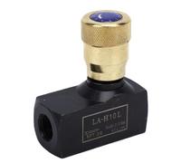 Naroote 3/8 in Hydraulic Flow Control Needle Valve, Bidirectional Flow Control Valve with NPT Port, Carbon Steel, Rotatable Knob & Free Reverse Flowing for Industrial, Agricultural