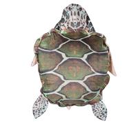 Naroote 3 Sizes Wearable Sea Turtle Shell Pillow Funny Plush Giant Turtle Shell Costume Toy with Detachable Washable Cover for Party Holiday Prop Adults Kids (100cm/39.4in)