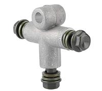 Naroote 3 Way Hydraulic Brake Oil Hose Adaptor Durable Pipe Coupling Tee for Motorcycle ATV Dirt Bike, Iron Material Black 1 Pack for DIY Enthusiasts