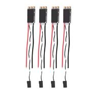 Naroote 30A Brushless ESC Upgrade Parts for FPV Multicopter, Reliable 2-6S Damped Mode ESCs, 4pcs Black 35x18x5mm (Black)