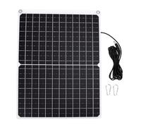 Naroote 30W 12V Solar Panel Monocrystalline Silicon, 30° Flex | Aluminum Frame, Built-in Diode, Battery Charger Compatibility, Outdoor Pumps, Curved-surface Mounting