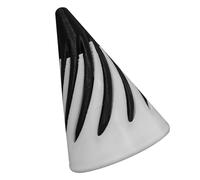 Naroote 3D Printed Stress-Relieving Spiral Cone Toy for Office School Home, Anxiety Relief Desktop Decoration for Adults and Kids, ABSSize: Approx. 3.4 X 4.7cm / 1.34 X 1.85in (Black White)