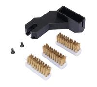 Naroote 3D Printer Nozzle Brush Kit, Brass Cleaning Tool, Nozzle Wiping Repair Tool with Mounting Parts, Ideal for PLA, PETG, ABS, Wood & TPU