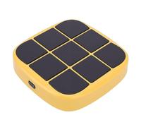 Naroote 4 in 1 Electronic Puzzle Game Console, Handheld Toe Game Console, 2 Player Mode with AI Battle & Memory Cognitive Skills Enhancement, Ideal for Family Travel (Yellow)