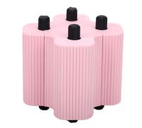Naroote 4 in 1 Math Roller Stamp, Addition Subtraction Multiplication Filling in The Blanks Practice Tool with PLA Material for Classroom, Homeschool, Light Pink