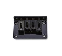 Naroote 4-String Fixed Bridge Replacement Durable Parts for Guitar Bass Ukulele, Zinc Alloy Electric Bridge for Cigarbox, Adjustable and Great for Upgrading, Gold/Silver/Black, 2.4 X 1.6 X 0.5in