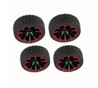 Naroote 4pcs 1/10 Off-Road Vehicle Wheel Rim RC Car Tires, Rubber Racing Tyres with Excellent Shock Resistance, Designed for Maximum Grip, Fit for Hsp Exceed RC Hpi (#1)