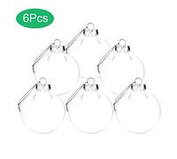 Naroote 4PCS Clear Christmas Balls Decorate with Paint and Glitter 10cm for Quick Neighbor Gifts (#1)