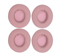 Naroote 4Pcs Headset Ear Pads Cushions Soft Protein Leather Replacement for X Headphones Enhanced Comfort and Sound Isolation (Pink)