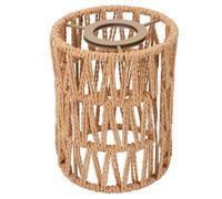 Naroote 4pcs Small Rattan Lamp Shade, Hand Retro Woven Decorative Lampshade, Chandeliers Table Lamp Shade for Floor Wall Lamps, Ideal for Home Decor