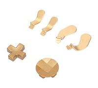 Naroote 4pcs Stainless Steel Trigger Paddles and 2 D Pads, Durable Replacement Parts for One Series 2 Controller Accessories