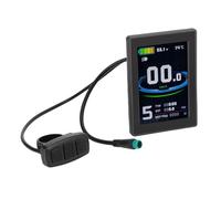 Naroote 5 Pin Water Proof Colorful Electric Bike LCD Display, Control Panel, Connector, Ideal for Mountain Bike Scooter