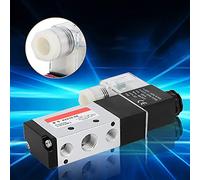 Naroote 5 Way Pneumatic Solenoid Valve with High Efficiency Control for Pneumatic Pipeline Equipment, Durable Aluminum Alloy, 24V/ Options (#2)
