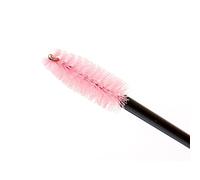 Naroote 50pcs Eyelash Brush Set, Disposable Mini Spiral Flexible Extension Makeup Brushes, Artificial Fiber Plastic Brow Styling Tool with Precise Application, Ideal for Eyelash & (Pink)