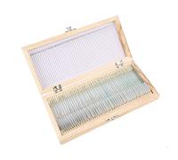 Naroote 50pcs Prepared Microscope Slides Set for Educational Use with Stains and Clear Images