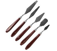Naroote 5Pcs Stainless Steel Palette Knife Set for Mixing and Spreading Paints, Perfect for Artists and Hobbyists