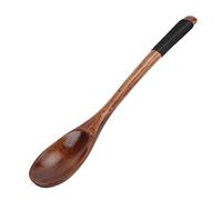 Naroote 5PCS Wooden Spoons, Small Wood Spoons, Beech Wood Light with String Wound Handle, Ideal for Soup Salad Yogurt Korean Japanese Curry