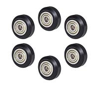Naroote 625zz POM Pulley Wheel Set, Durable Idler Pulleys for 3D Printer, Improve Printing Quality for Ender 3/CR-10, 6pcs, 24mm Size (6pcs)