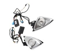 Naroote 64 Color 4D Rotating Tweeter with LED Ambient Light, High Performance Silent Motor, Replacement Fit for E-Class W213 2017-2021, Stainless Steel, Pair
