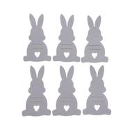 Naroote 6Pcs Easter Bunny Money Holders Felt Bunny Cash Pouches Easter Gifts with Cute Rabbit Design for Decorations Party Favors