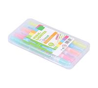 Naroote 6Pcs Highlighter Pens, Soft Candy Color Chisel Tip Art Tool for Students and Office, Non- and Eye-Friendly
