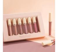 Naroote 6Pcs Matte Liquid Lipstick Set, Long Lasting Lip Gloss with Rose Scented Texture, Lip Makeup Set, Ideal for Daily, Party & Stage Makeup