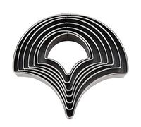 Naroote 7Pcs Ginkgo Leaves Cutting Knife Mould Template High Carbon Steel Punching Tool for Leather Patterns and Labels, 25MM-50MM Sizes for Hand-Made Leather Accessories, Suitable for Crafting