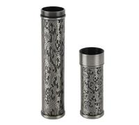 Naroote A Container with A Metal Tube, Portable, Stylish, Hermetic Metal Tube of Zinc Alloy for Storing Small Food Items (Grey)