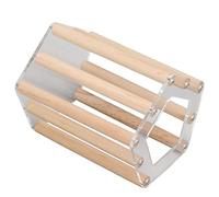 Naroote A Wooden Hamster House, Safe, Easy to Clean A Minimalist Wooden House, A Pentagon String for A Hamster for A Golden Bear (Small Size (21x17cm / 8.3x6.7in))