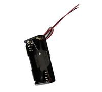 Naroote AAA Battery Holder 3V Output Compact Replacement Box/Cover for 2 AAA Batteries Box with Wire Red Positive Black Negative for Circuit Connection