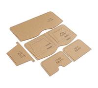 Naroote Acrylic Template Durable Leather Pattern Mold for Short Wallet Craft Hand-Made Tool for Leather Crafters