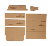 Naroote Acrylic Wallet Pattern Stencil Set Durable DIY Acrylic Mold for Hand Craft Tool 6 Pieces for Personalized Wallets, Crafters