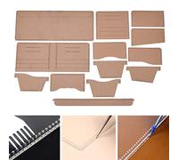 Naroote Acrylic Wallet Template Clear High Light Transmittance Leather Pattern Template 1:1 Ratio Finished Product Type Short Wallet for Leather Workers