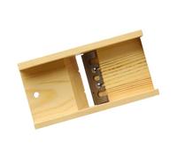 Naroote Adjustable Pine Wood Soap Beveler Cutter for DIY Hand-Made Soap Making Supplies with Stainless Steel Vane/Wing for Perfect Shape, Safe and Non-, for/Candle Enthusiasts