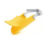 Naroote Adjustable Silicone Dog Mouth Cover Breathable Duck Mouth Shape Muzzle for Barking Biting Training, Pet Cover for Puppy Youth Adult Dogs (L)