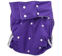 Naroote Adult Cloth Diapers, Reusable Diapers Adjustable Anti Leakage Reusable Pocket Nappy Cloth for Elderly Disabled Incontinence (Violet)