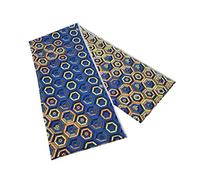 Naroote African Polyester Wax Prints Fabric, Geometric Pattern Polyester Farbic 6 Yards African Wax Prints Fabric Various Colorful Patterns Geometric Farbic (FP6258)